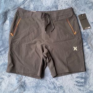 Hurley Black Alpha Trainer Plus Hybrid Shorts
